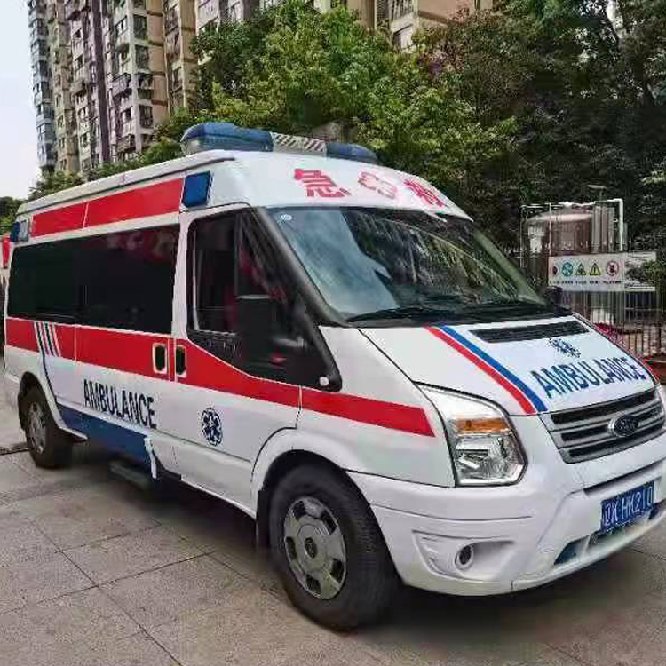 良庆长途救护车护送病人返乡